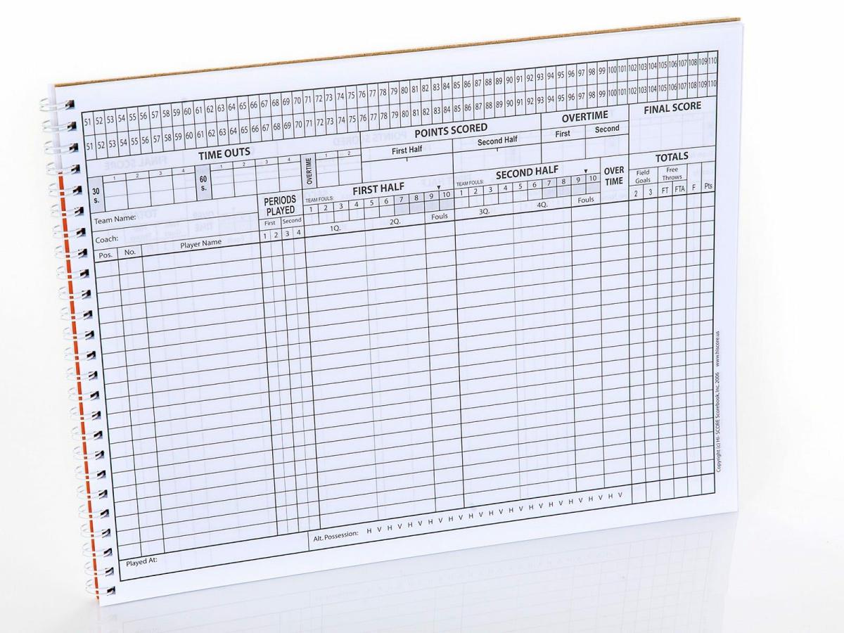 Basketball Scorebooks | Basketball Scoreboards & Scorebooks Basketball Basketball Scoreboards & Scorebooks