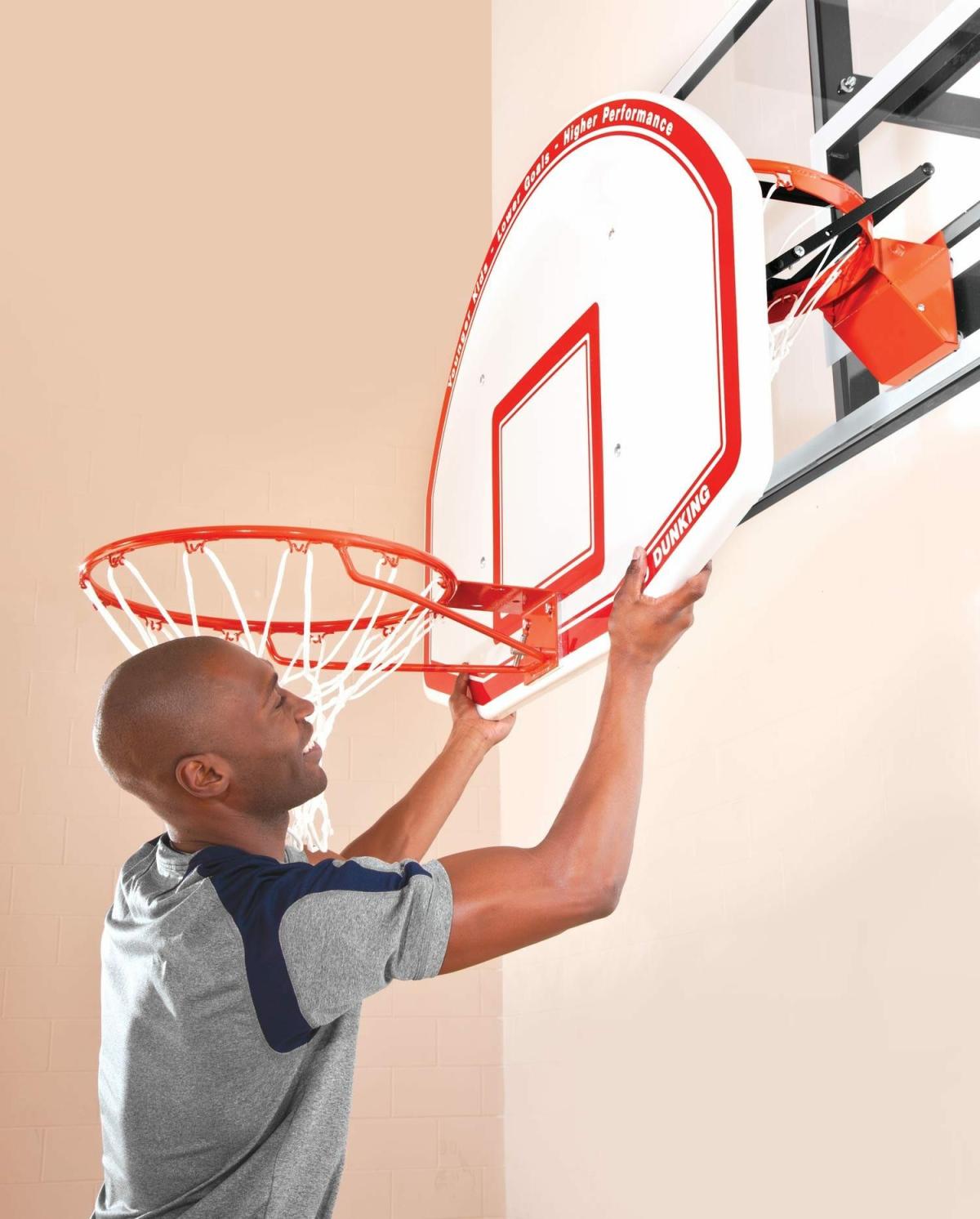 Bison 6-In-1 Adjustable Easy-Up Youth Basketball Goal | Basketball Systems Basketball Basketball Systems