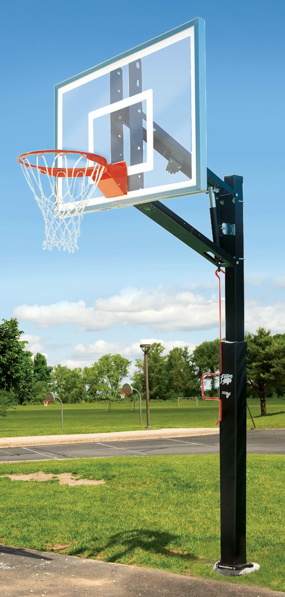 Bison Zipcrank Adjustable Outdoor Basketball Systems | Basketball Systems Basketball Basketball Systems