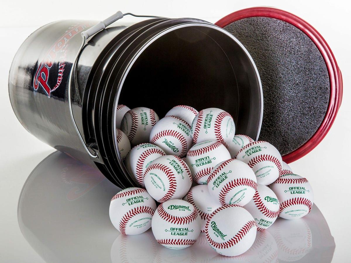 Diamond Dob Full-Hardness Practice Baseballs With Bucket | Baseballs Baseball Baseballs