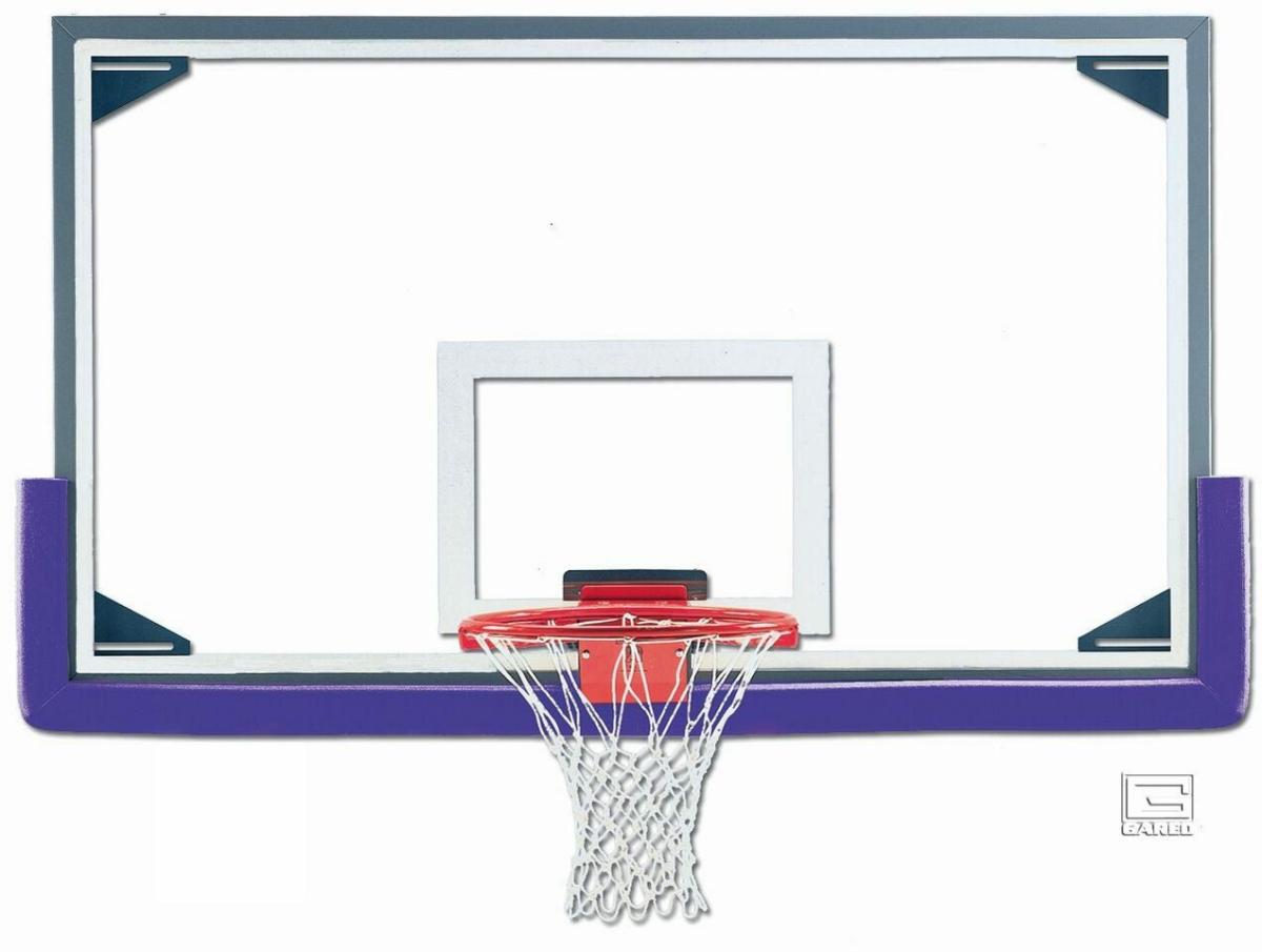 Gared Aluminum Framed Glass Backboard Package | Basketball Backboards Basketball Basketball Backboards