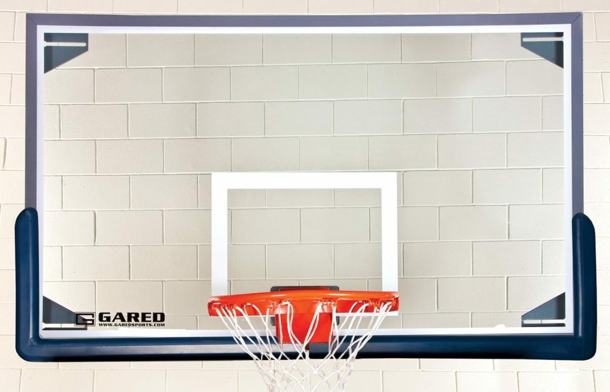 Gared Collegiate Glass Backboard | Basketball Backboards Basketball Basketball Backboards