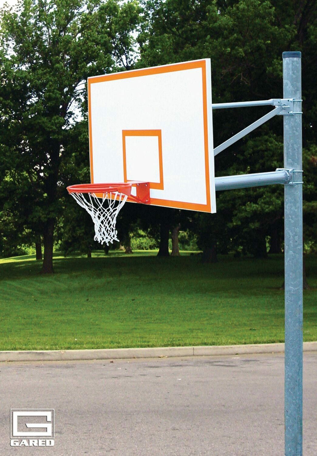 Gared Straight Post Outdoor Basketball Systems | Basketball Systems Basketball Basketball Systems