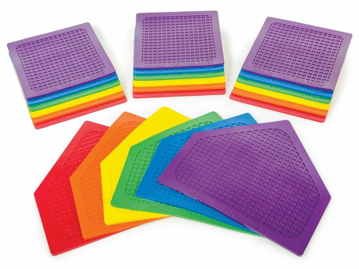 Rainbow Premiere Throw-Down Bases | Baseball Bases Baseball Baseball Bases