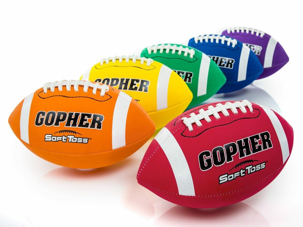 Rainbow Softtoss Foam Cover Footballs | Footballs Football Footballs