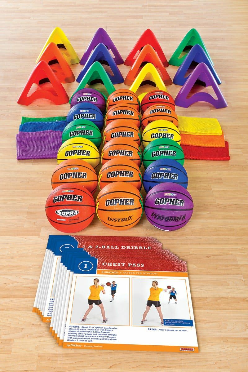 Sportskillz Basketball Training Station Packs | Basketball Training Aids & Coaching Supplies Basketball Basketball Training Aids & Coaching Supplies